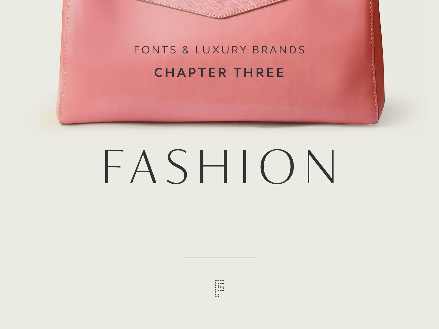 Fonts and luxury brands: Fashion.