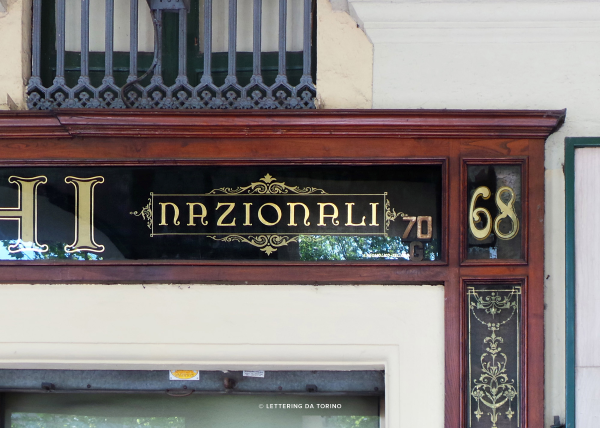 Typographic history can be seen in the beautiful hand-painted signs in Torino. Photo from Lettering da Torino.