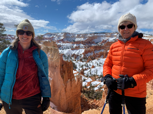 Kristin Ratzlaff and mom at Bryce Canyon National Park