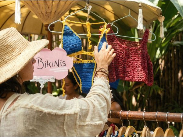 Bathing suits for sale in Canggu, Bali.