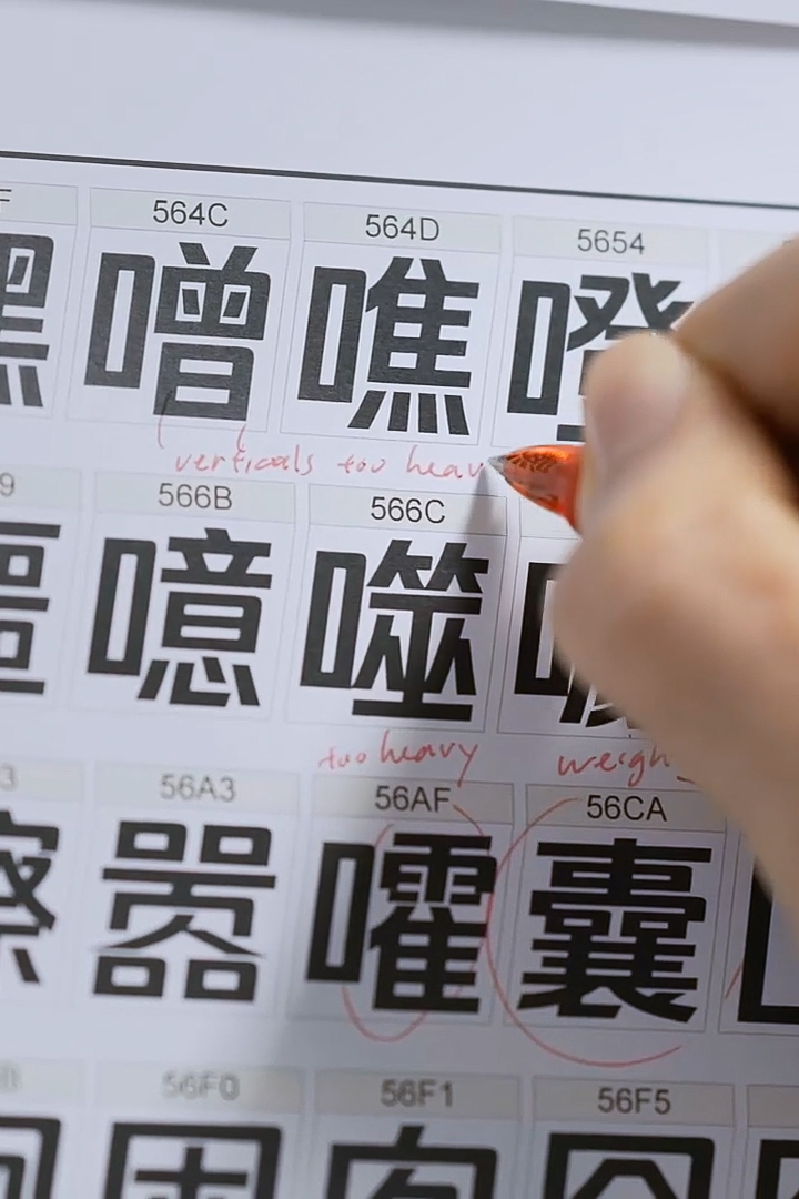 Esboço da tipografia da Tencent
