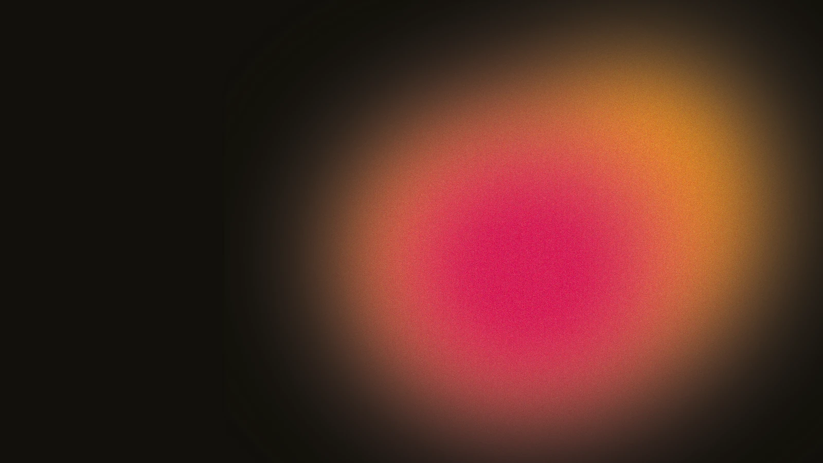 A pink and yellow gradient on a black background