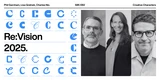 Re: Vision logo featuring a modern, sleek design with bold typography and a dynamic color scheme.