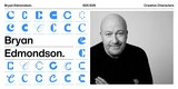 Potrait of Bryan Edmonson, surrounded by colorful graphic design elements.