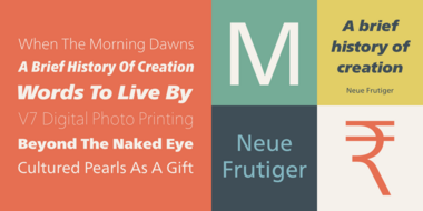 Neue Frutiger one Neue Frutiger