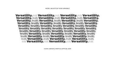 Helvetica® Now Variable