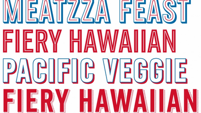 A stackable typeface for Domino’s Pizza.