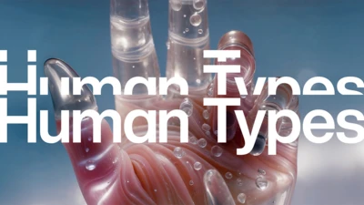 Modern composition representing the concept of Human Types.