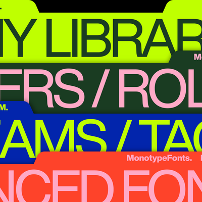 Adapte-se às últimas tendências e formas de trabalhar com a Monotype Fonts. Saiba como.