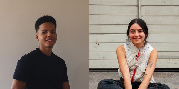 Photos of Patrick Guanaz and Gabriela Parra Sánchez side by side Photos of Patrick Guanaz and Gabriela Parra Sánchez side by side