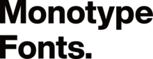 Monotype Fonts.