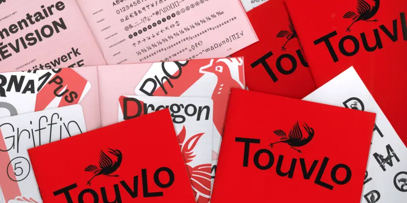 Get a copy of the Touvlo Specimen book. Get a copy of the Touvlo Specimen book.