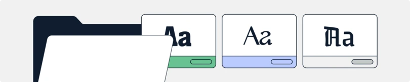 Organizing fonts fundamental structure
