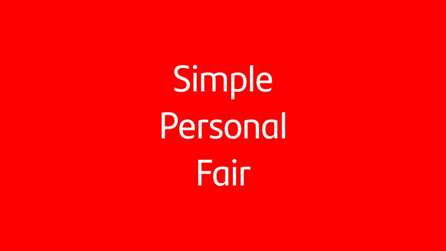 The words simply, personal, and fair are shown in Santander's font