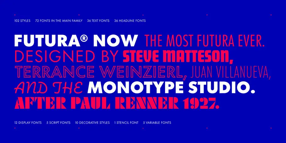 Futura Now full family showcase