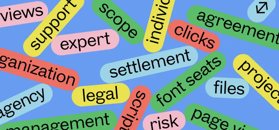 What is a font license agreement?