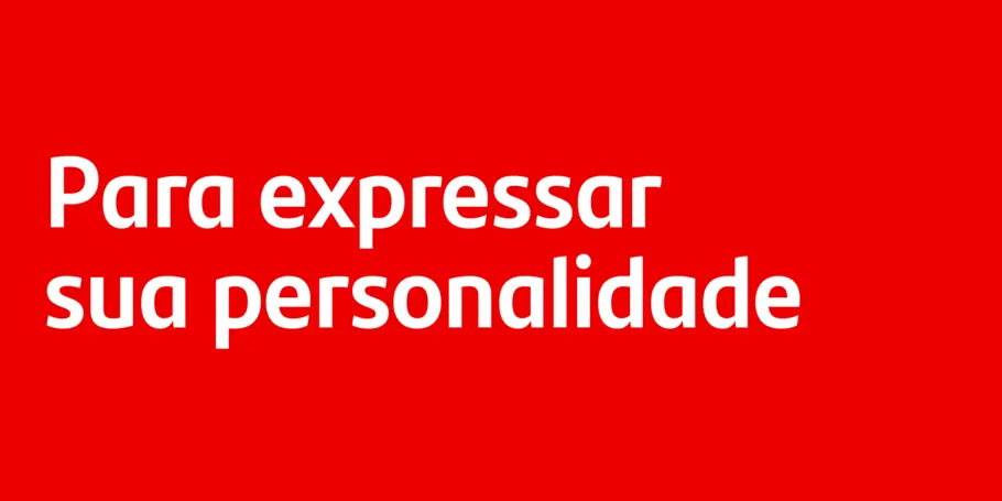 Citação dizendo "para expressar sua personalidade"