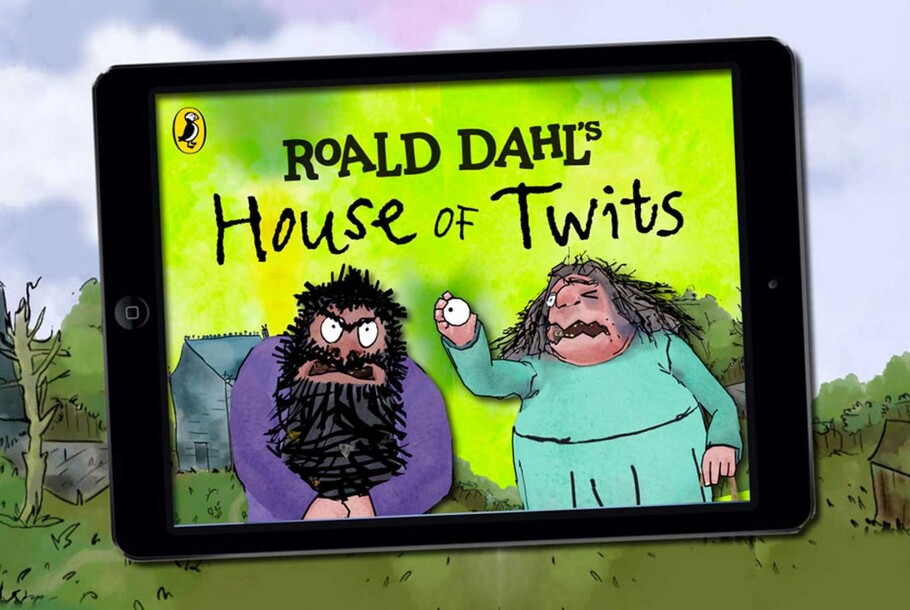 The typeface helps users explore the Twits' house in the House of Twits app