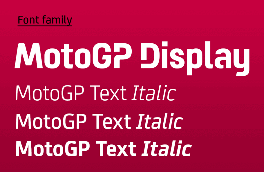 New Custom Type Family For Motogp Monotype