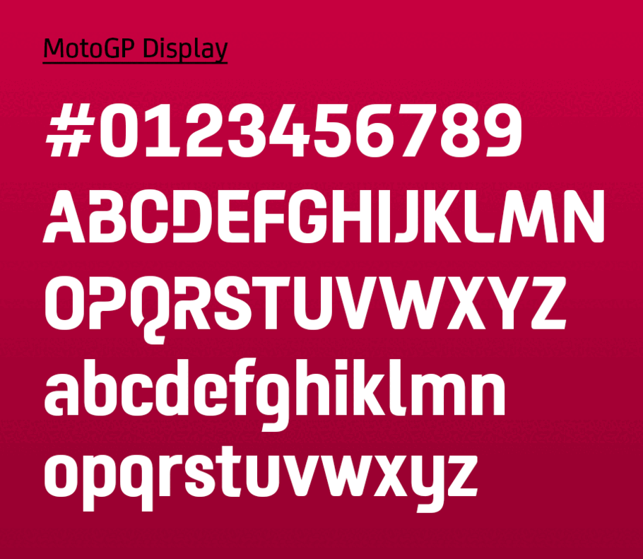 New Custom Type Family For Motogp Monotype