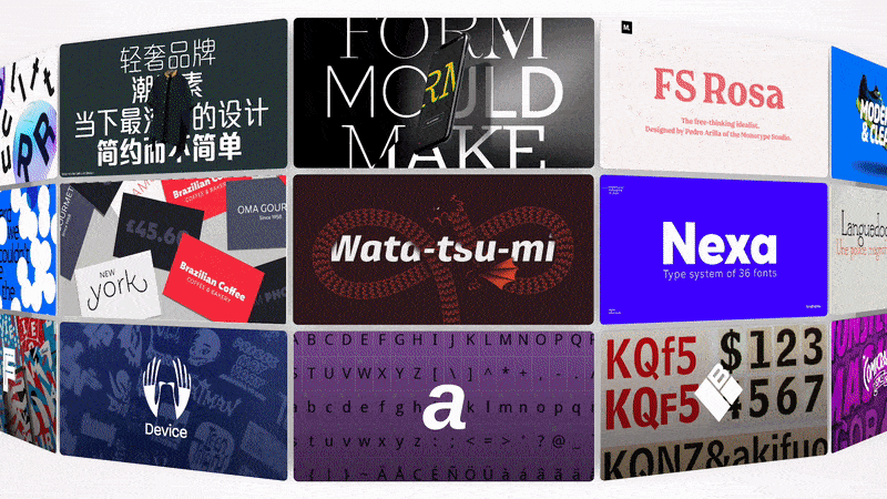 Monotype Fonts.